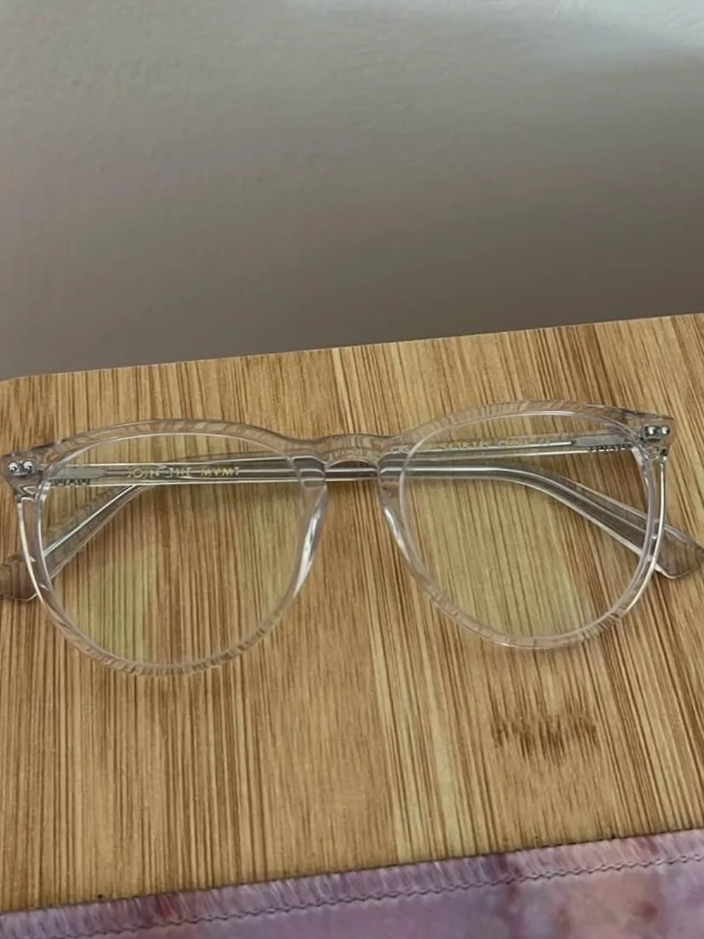 MVMT Clear Transparent Round Frame Glasses
